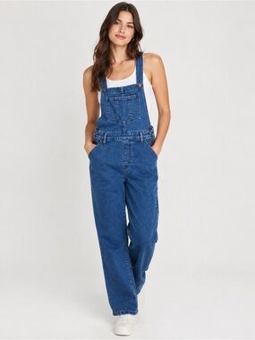 Blue Denim Women's Overalls Jeans